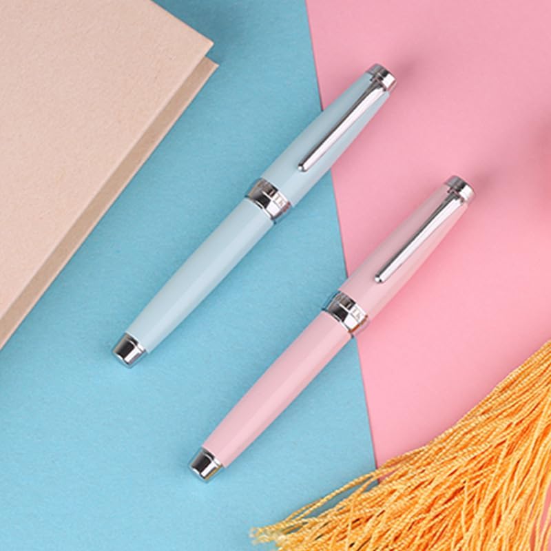 Pen Metal Pen Holder Colorful Baking Paint Extra Fine Sharp Student Adult Practice Writing Box Gift Ink Pen(A1) image 2
