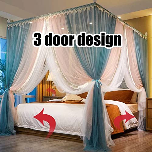 Dosel de cama de acero inoxidable para crear un dormitorio estilo oasis protegido de mosquitos 5