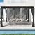COVERONICS 10' X 13' Outdoor Wall-Mounted Hardtop Gazebo - Lean to Aluminum Frame Gazebo with Slope Roof, Heavy-Duty Polycarbonate Top Gazebo Pergola with Netting & Curtains for Rainy Day, Sunlight