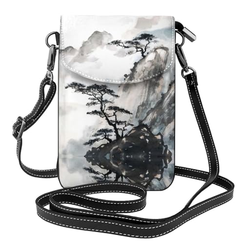 Sac téléphone paysage chinois idéal pour le shopping et les voyages