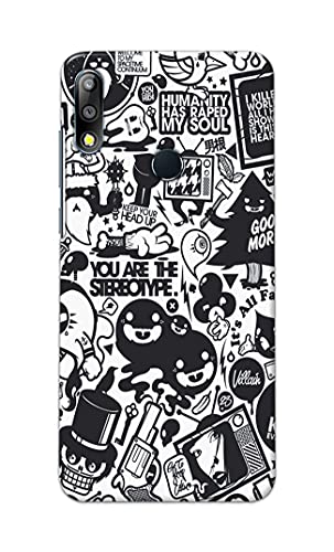 Image of Printed Hard Back Cover Case for Asus Zenfone Max Pro (M2) (6.26 inch) | Zenfone Max Pro M2 Back Cover (Mixed Cartoon) -1302