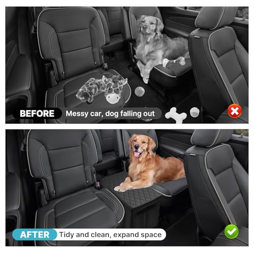 Image of Mixsuper Liner Car Seat Organizer for Chevrolet Traverse 2018-2026, Console Organizer Backseat Box for Chevy Traverse, Dog Box Storage Bin Supplies Travel Accessories