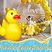 Hungdao 1 Pack 4 Feet Giant Inflatable Duck Huge Rubber Duck Large Blow up Pool Float for Summer Beach Swimming Pool Carnival Birthday Party Parade Decoration (Yellow)