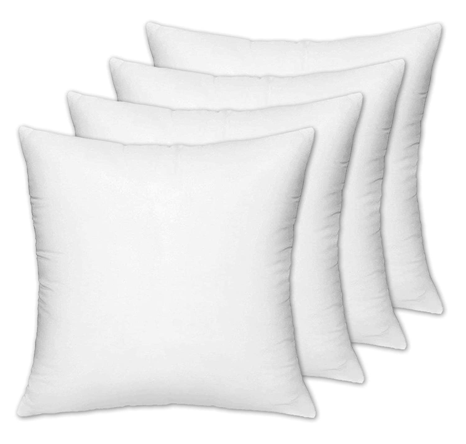 Kuber Industries Square Microfibre Filled Cushion Filler 12"x12"-Pack of 4 (White)-HS_38_KUBMART21170 (B095CCKC86) Amazon Price History, Amazon Price Tracker