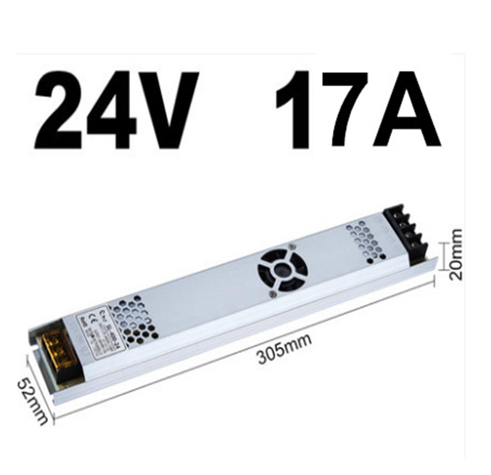 Zasilacz impulsowy ze sterownikiem napięcia stałego AC-DC, wąski rozmiar pasków, 12 V, 5 A, 8, A, 15 A, 25 A, 33 A, AC 220 na DC1 (24 V 17 A)