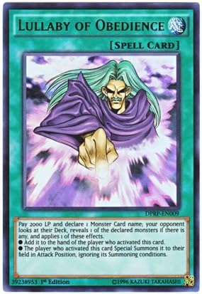 Amazon Co Jp 遊戯王 英語版 Dprp En009 Lullaby Of Obedience 天声の服従 ウルトラレア 1st Edition ホビー