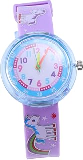 Relógios Infantis Relógios Infantis Adoráveis Relógios Infantis Relógios Infantis De Desenho Animado Plástico Pvc Relógios Multicoloridos De Quartzo Para Estudantes Roxos Lindos