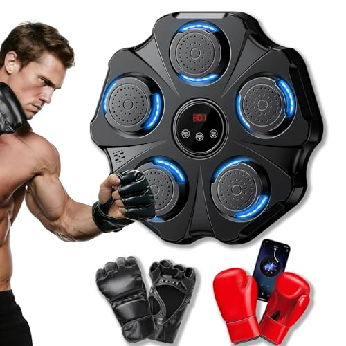 Vivedrre 2025 Upgraded Music Boxing Machine - Interactive Punching Trainer, Large Size Wall Mounted...