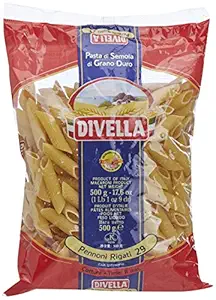 Pennoni Rigati -29 Durum Wheat Semolina Short Pasta, 500 g