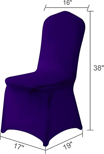 Vista 39 de Funda de elastano para silla, 12 unidades, fundas para silla, fundas para sillas de sala de estar, funda extraíble lavable y elástica para silla