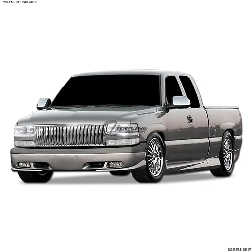 Miniatura 9 de Cubierta de parrilla delantera compatible con Chevy Silverado/Tahoe/Suburban 1999-2006 | Protector de rejilla de parachoques delantero cromado de