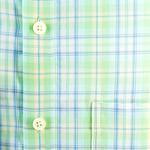 Image of 7-DAYS Men's Premium Check Shirt - 100% Cotton, Tailored Fit (Between Slim & Regular), Full Sleeve, with Pocket - Smart Office & Casual Look
