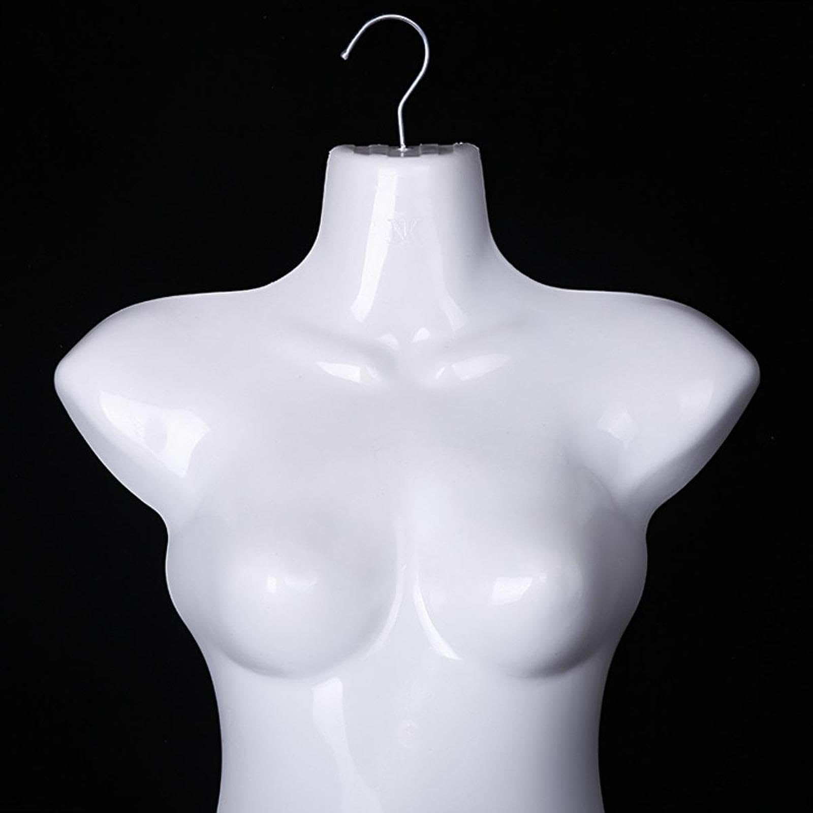Hanging Mannequin Torso Female Clothes Showing Rack with Hook Lightweight Retail Mannequin Hanger Women Body Torso Dress Form