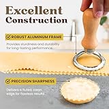 AIRBAKING - 5 Pcs Pasta Maker Set, Ravioli Stamp Maker Cutter Set, Pasta Roller, Dumpling Maker, Samosa Maker, Cookie Mould, Shaped Cutters for Pasta, Noodles, Empanadas, Spaetzle with Wooden Handle - Image 5