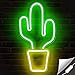 Kaktus LED Neonlichter USB-Aufladung Cactus Führte Leuchtreklame Dekorative Lampe Licht Neon Nachtlicht Dekor für Weihnachten Geburtstag Hochzeit Party Kinderzimmer Wohnzimmer Wand (Mit Schalter)