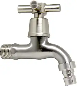 Torneira Lavanderia Tanque Jardim Aço Inox Escovado 1/4