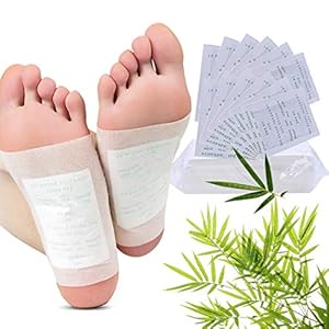 Foot Pads, Fanspack 100Pcs Foot Patch Pain Relief Health Care Foot Care Pads with 100Pcs Adhesive Sheets (White, 100 Count (Pack of 1))