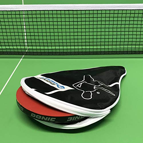 Image of DONIC Waldner Gift 400 All-Rounder Table Tennis Racket /Bat, Colour - Black /Green