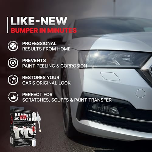 Image of Bumper Scratch Fix Clear Car Scratch Remover Kit for Bumpers, Removes Paint Transfer, Scuffs & Light Scratches, Compound, Wipes & Touch-Up Pen, Works on All Paint Colors, DIY Auto Paint Repair
