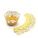 KPOSIYA Cupcake Wrappers 100 Pack Cupcake Wraps in 5 Colors Filigree Artistic Bake Cake Paper Cup Little Vine Laser Cut Liner Baking Cups Holder for Wedding Party Birthday Decoration (Style 2)