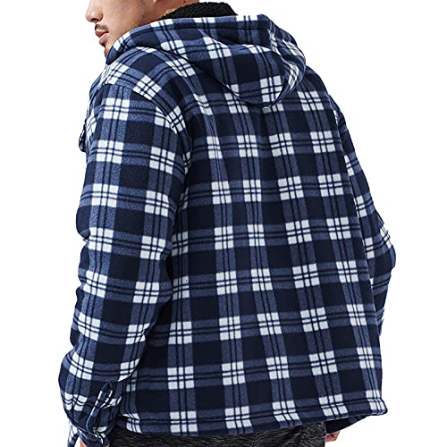Image of Gary Com Heavyweight Sherpa Hoodies for Men, Thick Fleece Lined Full Zip Up Winter Warm Sweatshirts Work Jackets