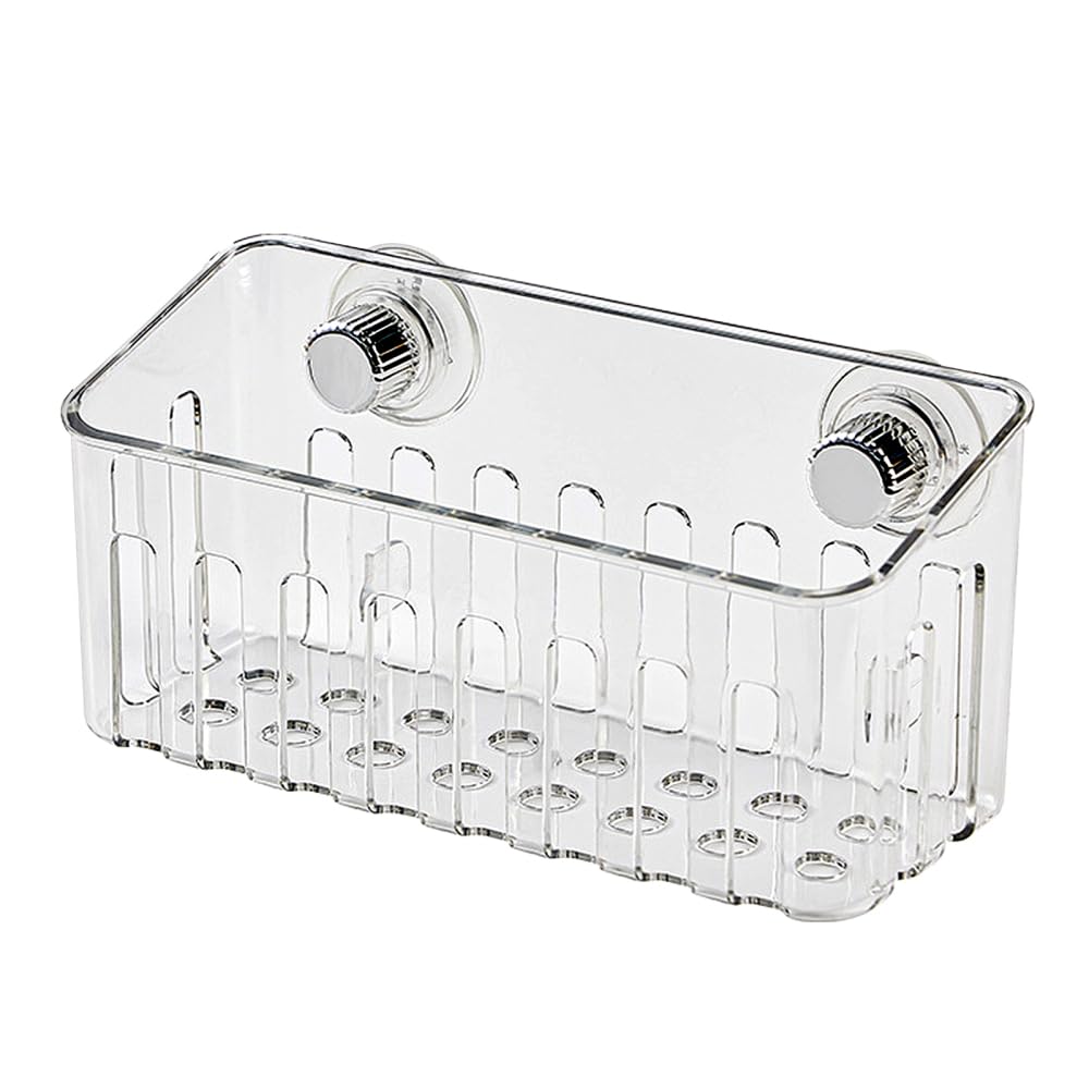 Bdkmms Transparent Sponge Holder, Suction Cup Sink Caddy Organizer With Drainage Design, Detachable Sponge Organizer For Kitchen Sinks