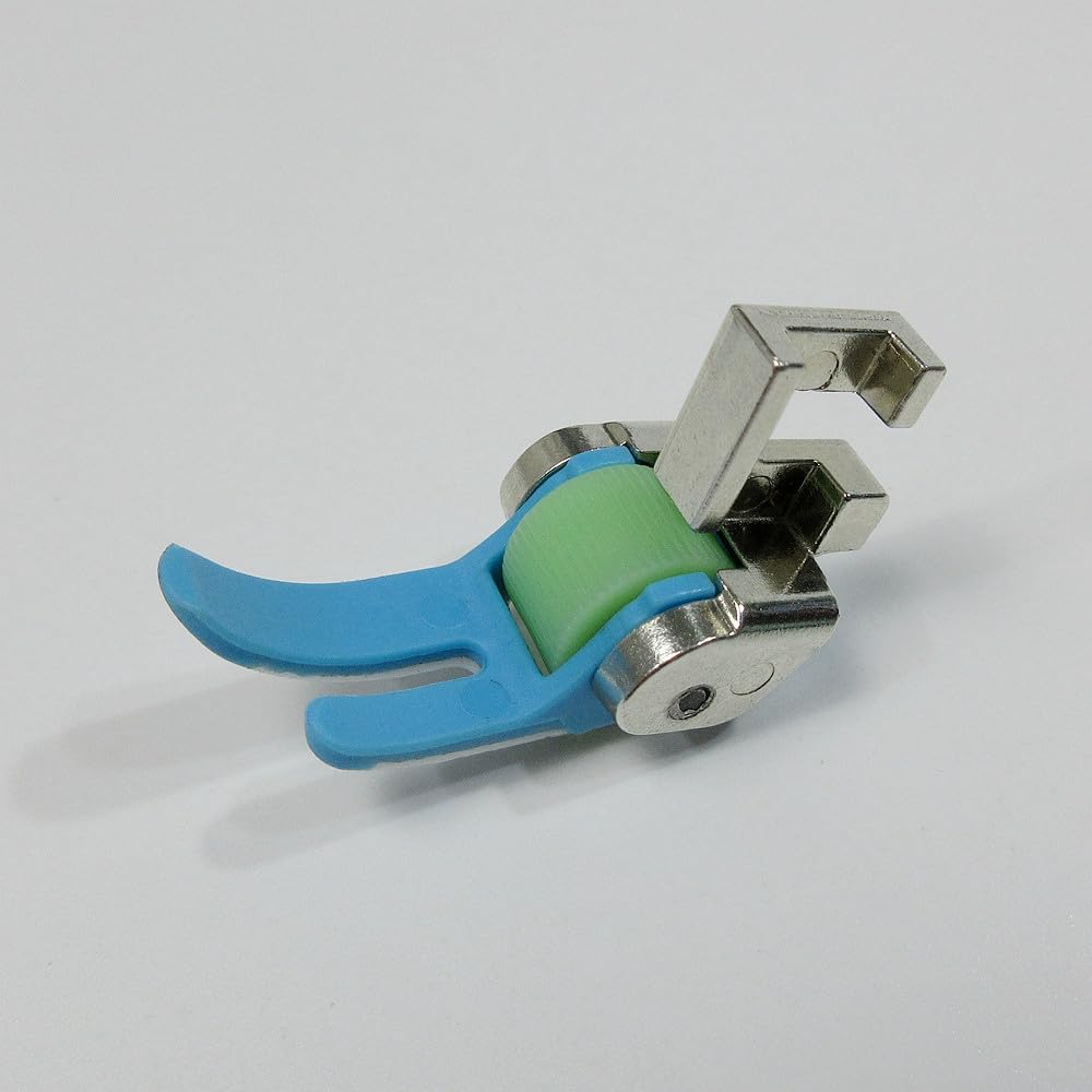 evernice Low Shank Roller Foot For Home Sewing Machine Consew Brother Singer Juki (rubber teeth RF-HSM)