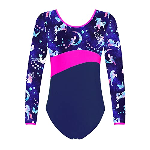 Hansber Big Girls Gymnastics Biketard Shorts Set Digital Printed Ballet Leotard with Bottoms Swimsuit3