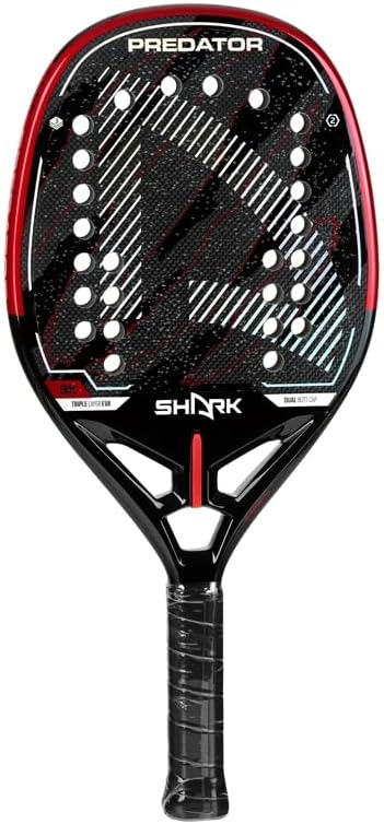 Raquete de Beach Tennis Shark Predator 2026 + Capa
