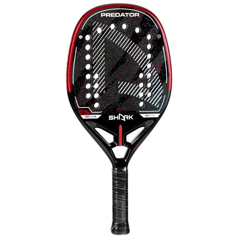 Raquete de Beach Tennis Shark Predator 2026 + Capa