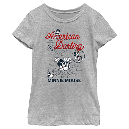 T-shirt Minnie Disney fille au motif vintage de bande dessinée athlétique