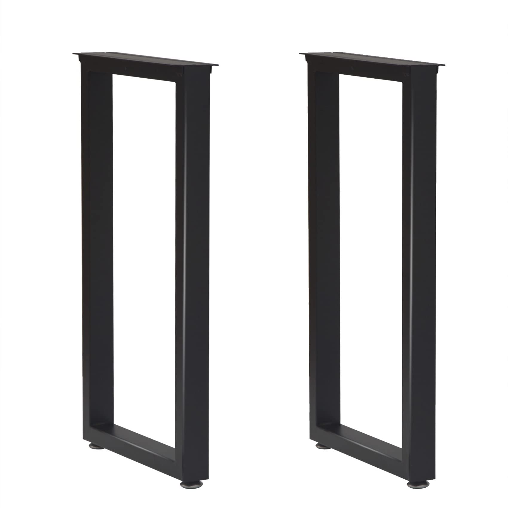 Taelakeni 36 Inch Metal Bar Table Legs, Heavy Duty Dinning Table Leg with Adjustment Feet Pads, Set of 2, Industrial Style