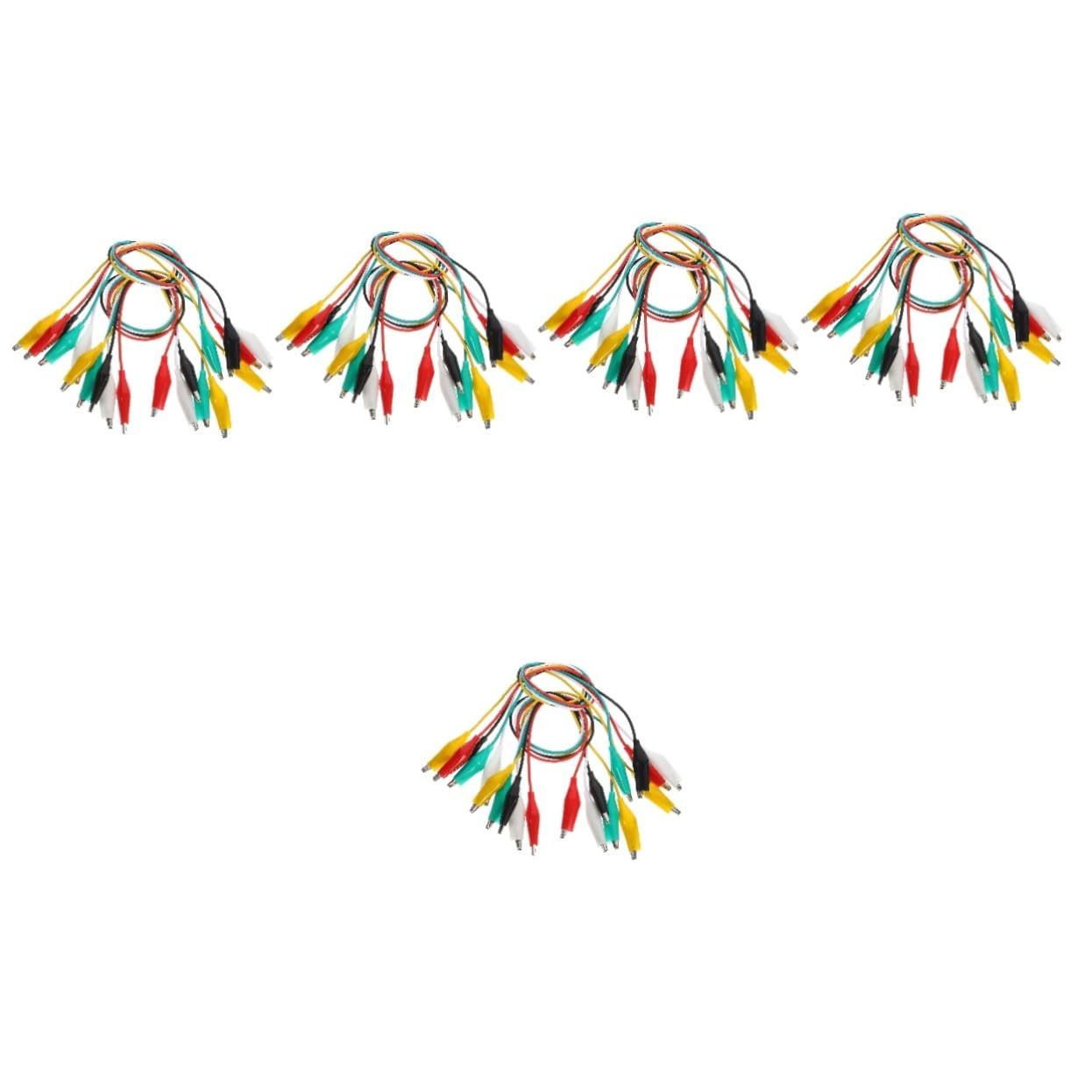 100pièces Câbles Test Avec Pince Crocodile Clips Électriques Robustes Pour Test Électrique Et Connexion De Circuit Couleurs