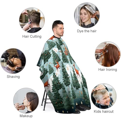 Capa para corte de cabello con cierre ajustable 170x144 cm miniatura 3