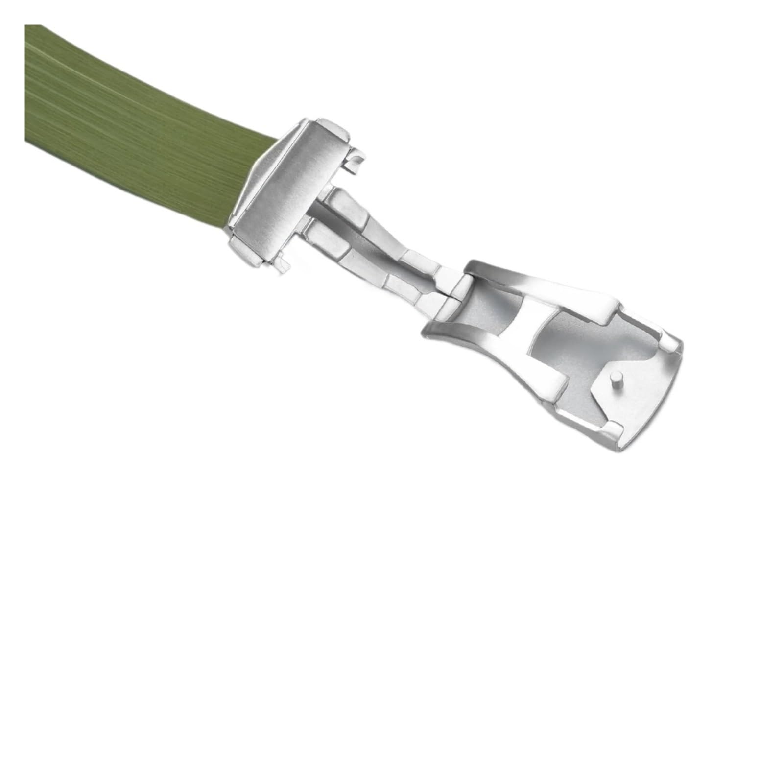 Genérico Correa de reloj caucho flúor 21mm, 22mm, Compatible con Longines Conquest GMT L3.790 .890, correa extremo curvado 41mm y 43mm
