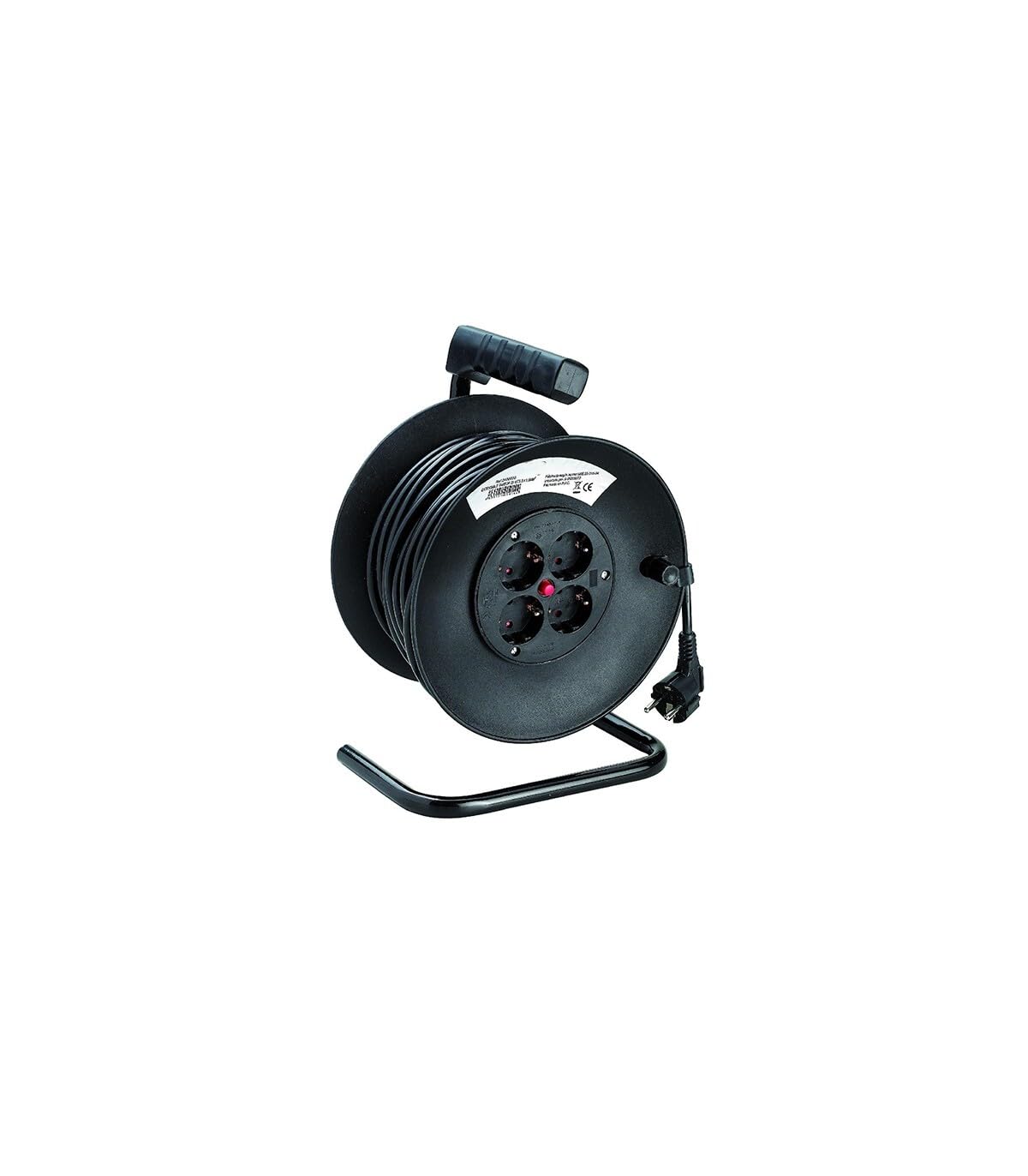 Enrouleur de câble 15m 3x1,5 mm avec disjoncteur thermique de sécurité pour la maison