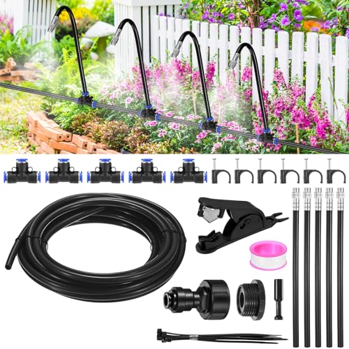 M METERXITY 1�Z�b�g �_�H���V�X�e�� 20�t�B�[�g 5/16�C���` �z�[�X�K�[�f�� �U���~�X�g�V�X�e�� 360°���߉\�ȓ��m�Y��5�t�� ����/��/�Ő��p �����U���A�N�Z�T���[