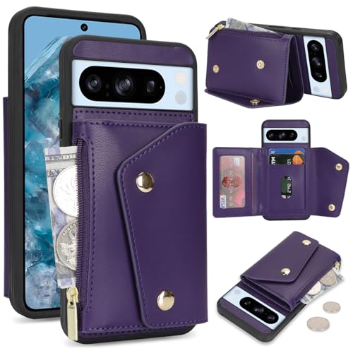for Pixel 8 Pro �P�[�X �w�ʃt���b�v for Pixel8 Pro �蒠�^ �g�уJ�o�[ for Google Pixel 8Pro Case SunYoo IC�J�[�h �R�C���|�P�b�g �X�g���b�v�t�� �J�[�h ���[ ���K���� �t�@�X�i�[�|�P�b