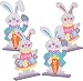 Gift Boutique Easter Decorations "Happy Easter" and "Easter" Table Toppers, Set of 4
