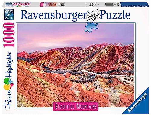 Preisvergleich Produktbild Ravensburger Puzzle 17314 - Regenbogenberge, China - 1000 Teile Puzzle, Beautiful Mountains Kollektion, für Erwachsene und Kinder ab 14 Jahren