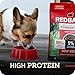 Redbarn Powerfood Air Dried Dog Food for Small Breeds - 91% Chicken & Chicken Organs with Blueberries - High Protein Dry Full Feed or Topper Made in USA for Picky Eaters - 2lb
