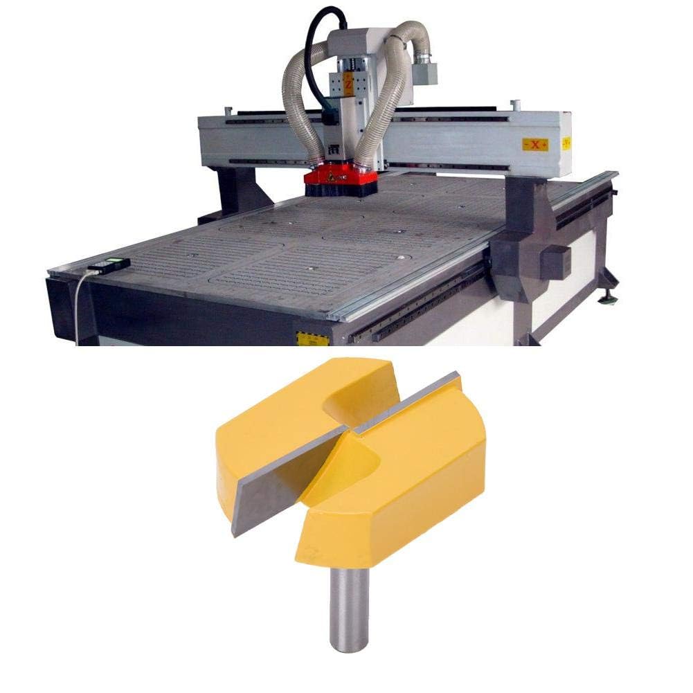 Punte Fresa Legno, Punte per Router et di Frese 8x57 mm CNC Spoilboard Pialla per Fresatura del Legno Punte per Spigoli e Scanalature