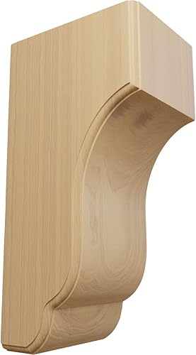 Vista 53 de Ekena Millwork ménsula Capistrano Mission de 2.5 pulgadas de ancho x 2.75 pulgadas de profundidad x 4.5 pulgadas de alto, COR02X02X04CPAL Alder