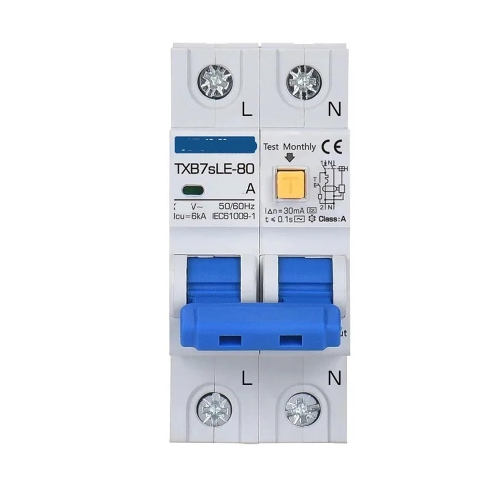 Disjoncteur type A 63A 30mA pour stopper les fuites électriques et surcharges