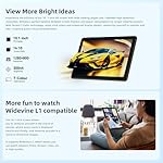 2024 New Tablet 10 inch Android 14 Tablets, 10(4+6)GB RAM+128GB ROM+1TB Expand, Octa-Core 2.0GHz, 1280 * 800 IPS Incell Display, 6000mAh, 5MP+8MP Camera, 5G+2.4G Wi-Fi/Bluetooth 5.4, Widevine L1 - Image 4