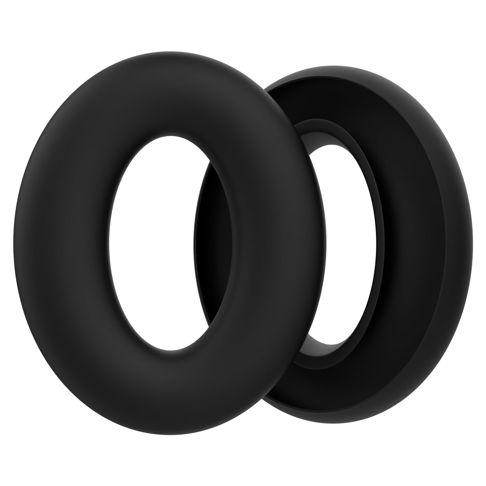 Silicone Ear Pad Cover Protector compatible with Bose QuietComfort QC15 QC25 QC2 QC35 QC45/Ae2 Ae2i Ae2w/SoundTrue & SoundLink AE Headphone Headset Cushions, Sweat-proof and Washable (Black)