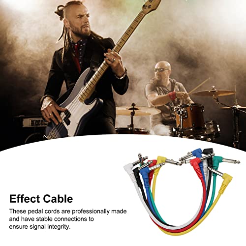 Pedaal patchsnoer, goede isolatie-effect kabel Ruisonderdrukking Kleurrijk voor bas voor elektrische gitaar - Image 6