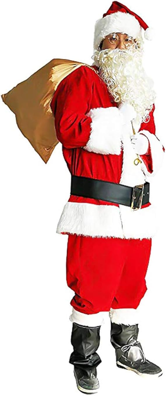 Zhaolian888 Christmas Santa Claus Costume for Men Adult Fancy Cosplay
