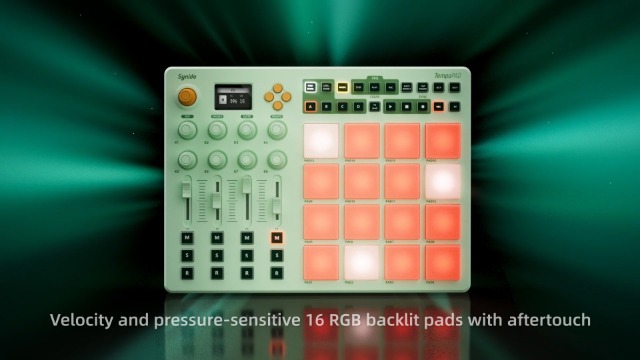 Synido TempoPAD C16 Wireless MIDI Pad Controller, Beat Maker