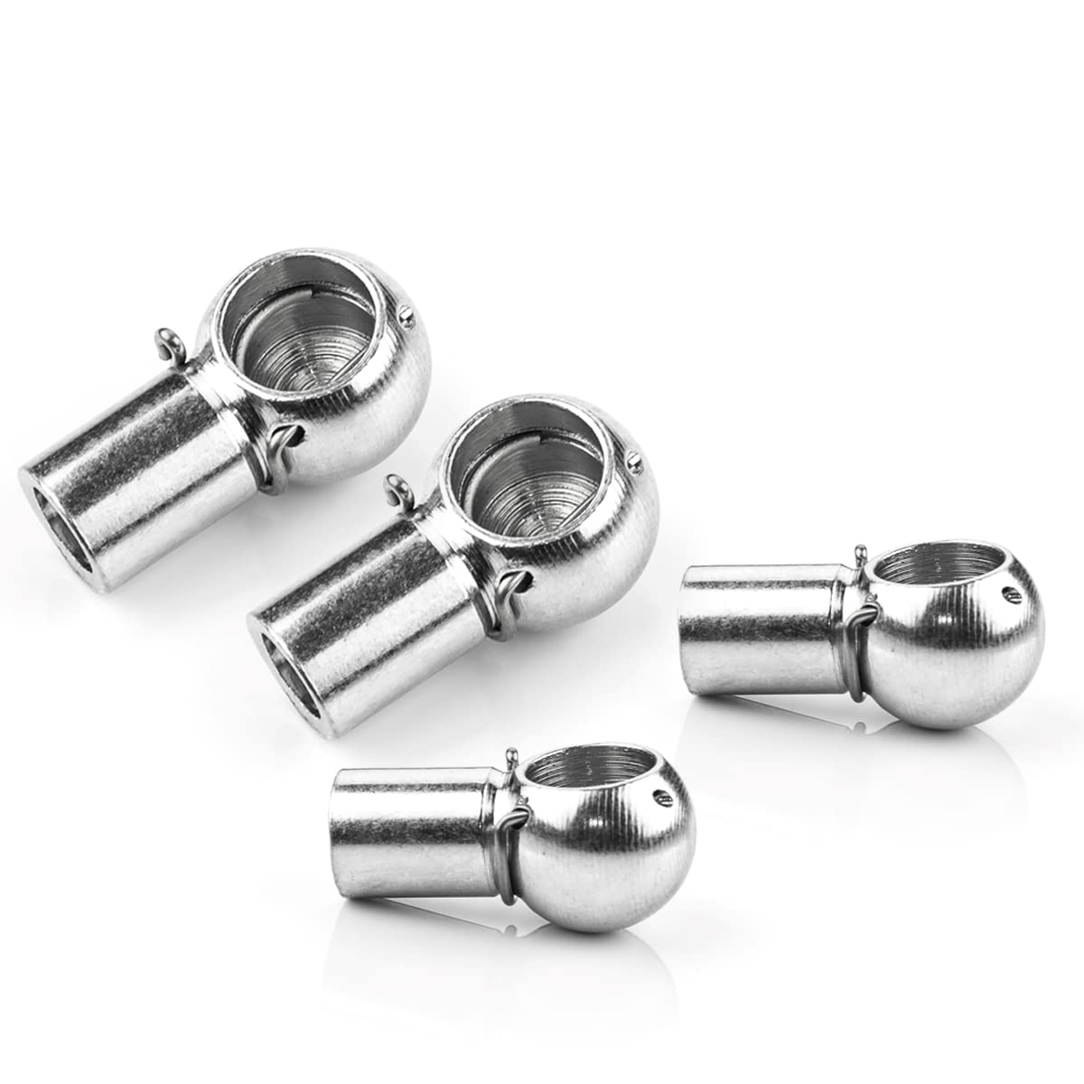 LST 4x Kugelpfanne Kugelkopfaufnahme Gasfeder M8 Gewinde 10mm Gasdruckdämpfer